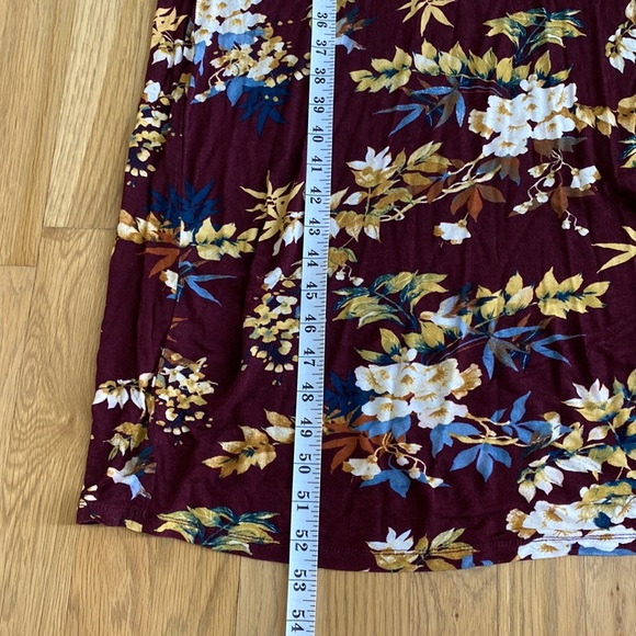 NWOT Jessica Simpson M Maternity Floral Maxi Dress long sleeve - Picture 4 of 9